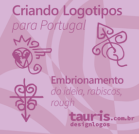 Criando Logotipos para Portugal Embrionamento da ideia, rabiscos, rough