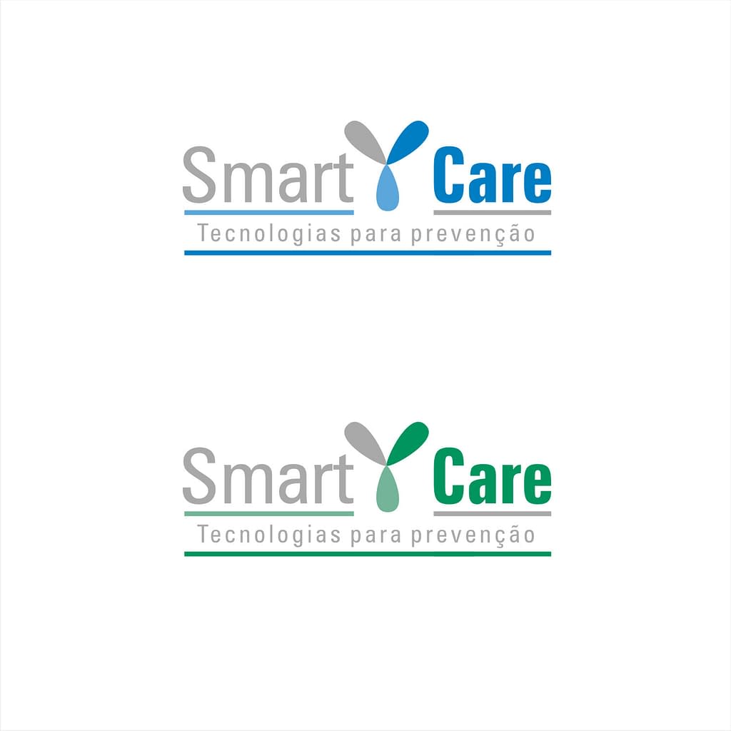 Logotipo SmartCare loja prevenção Covid19 versão é um novo caminho. Sintetizei em cima do símbolo de anticorpo, que tem essa foram de Y 